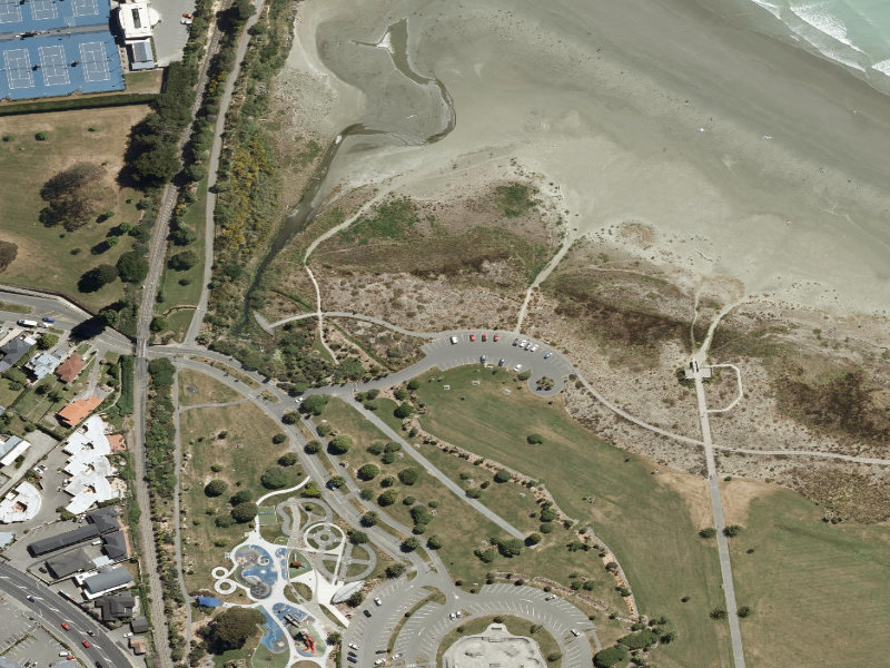 aerial view of Marine Parade - Boardwalk and the ground around it