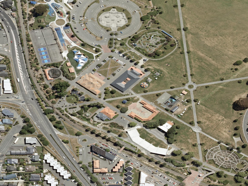 aerial view of Road / Walkway Around Community Centre and the ground around it