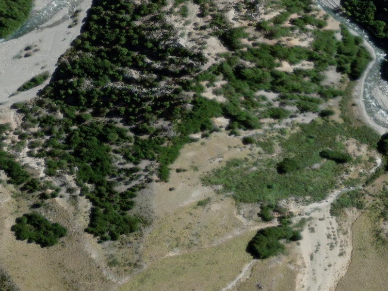 aerial view of Mesopotamia Station and the ground around it