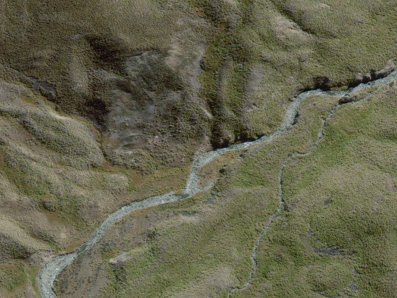aerial view of Mesopotamia Station and the ground around it