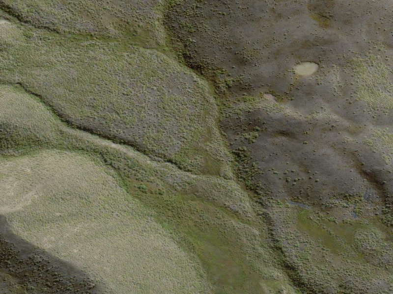 aerial view of Mesopotamia Station and the ground around it