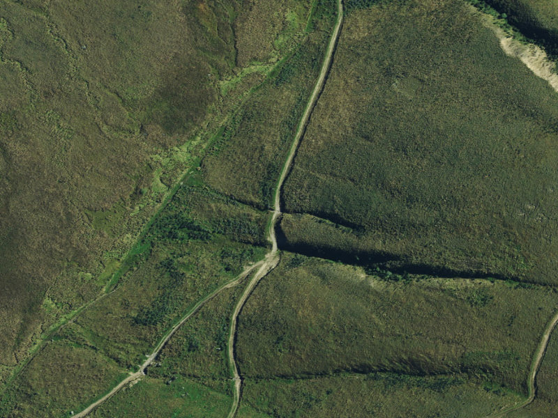 aerial view of North Opuha Track and the ground around it