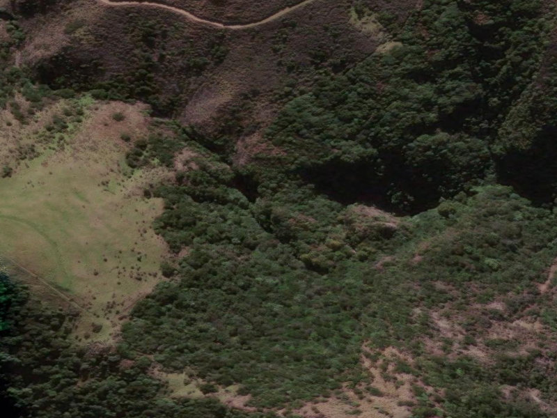 aerial view of Mt Nimrod Track and the ground around it