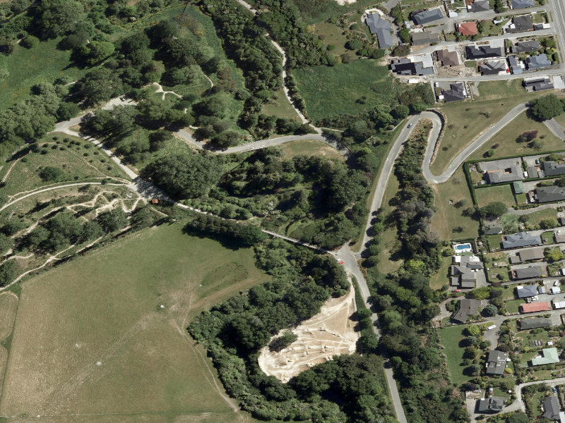 aerial view of Centennial Park Tracks and the ground around it