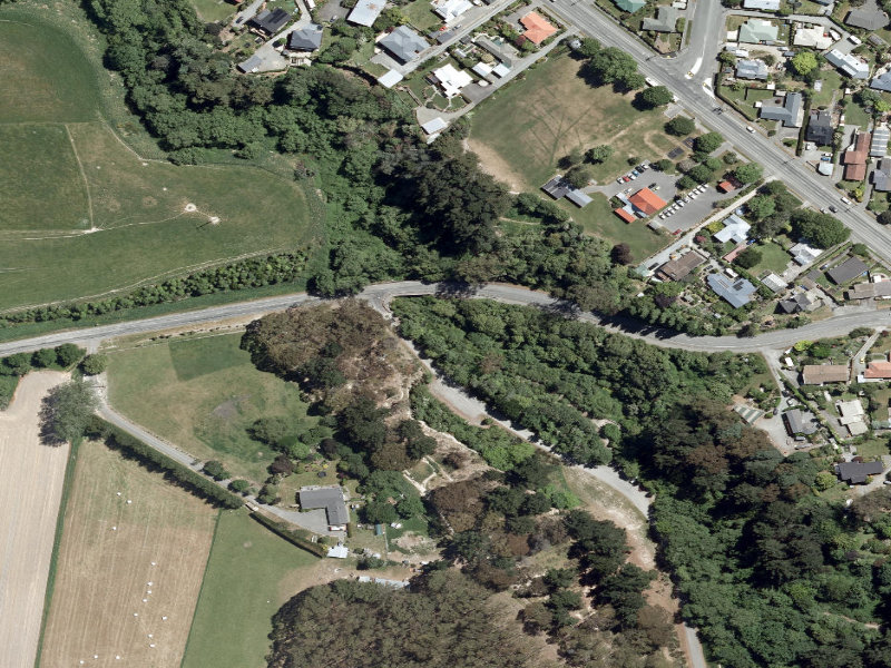 aerial view of Centennial Park Tracks and the ground around it