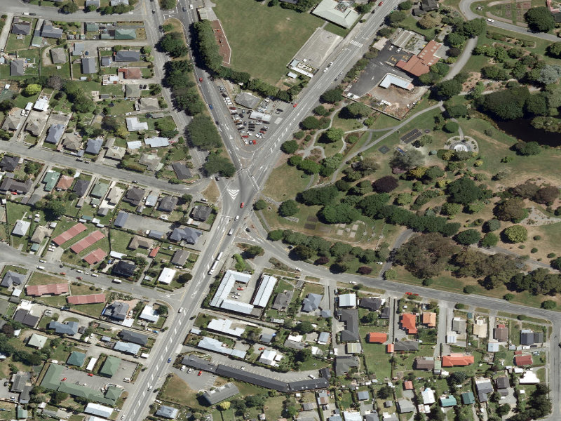 aerial view of Botanic Gardens Paths and the ground around it
