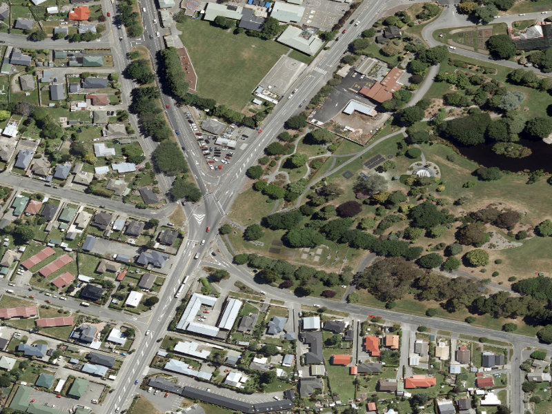 aerial view of Botanic Gardens Paths and the ground around it