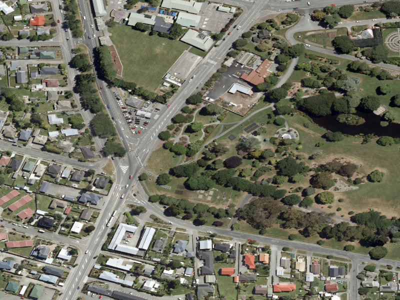 aerial view of Botanic Gardens Paths and the ground around it