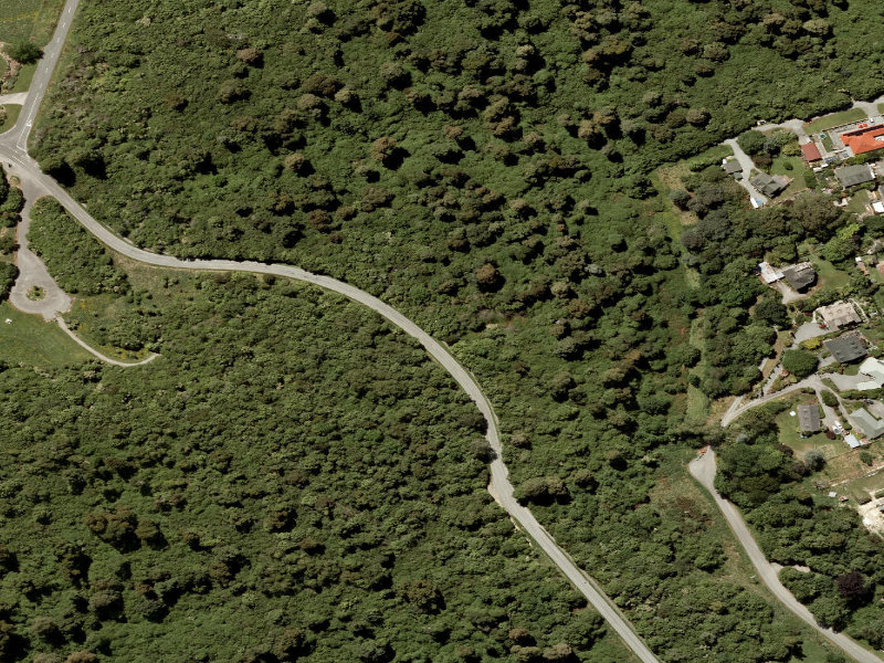 aerial view of Totara St Footpath and the ground around it