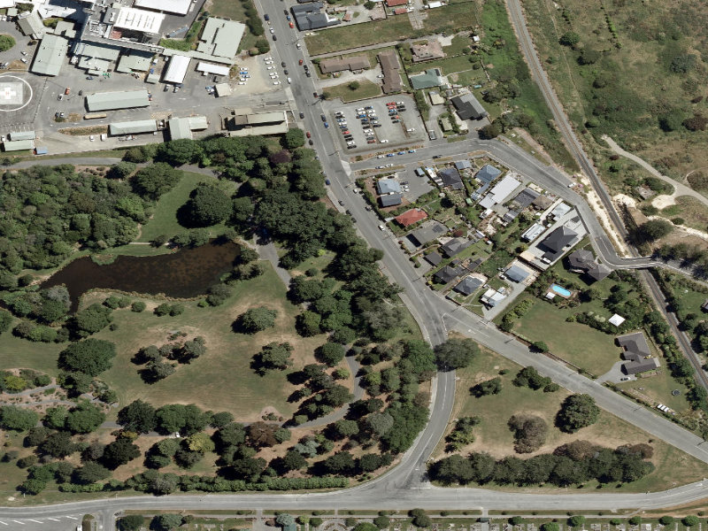 aerial view of Botanic Gardens Paths and the ground around it