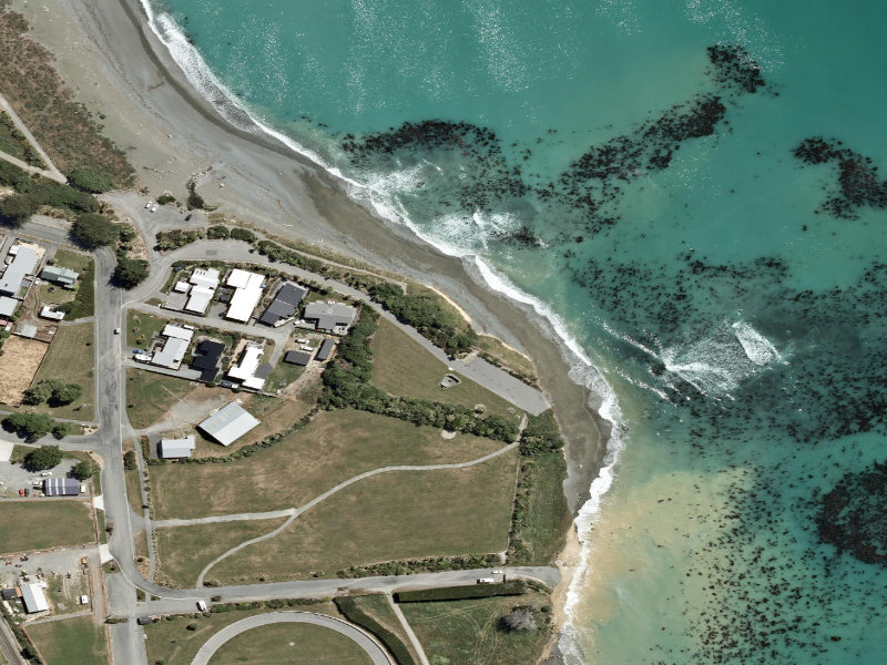aerial view of South Beach Cycle / Walkway and the ground around it