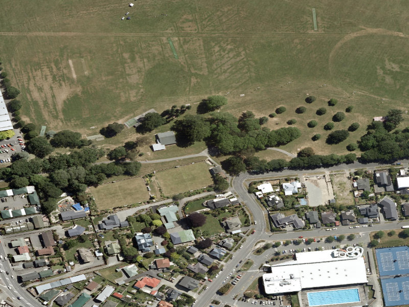 aerial view of Asbury Park Path and the ground around it