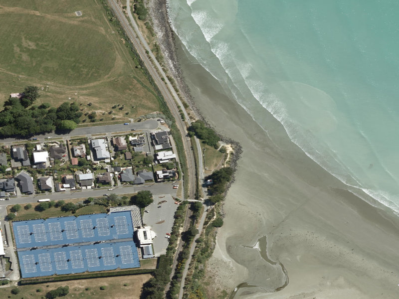 aerial view of Hector's Walkway and the ground around it