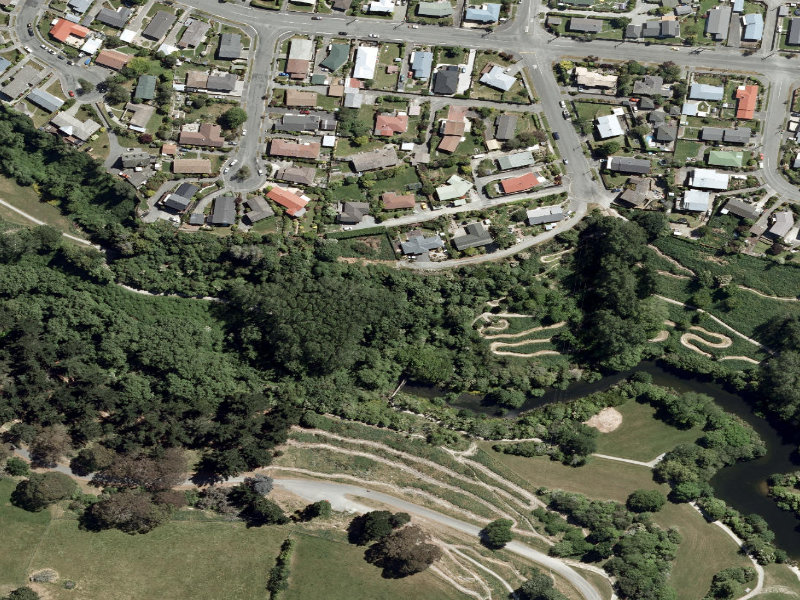 aerial view of Alternative Route and the ground around it