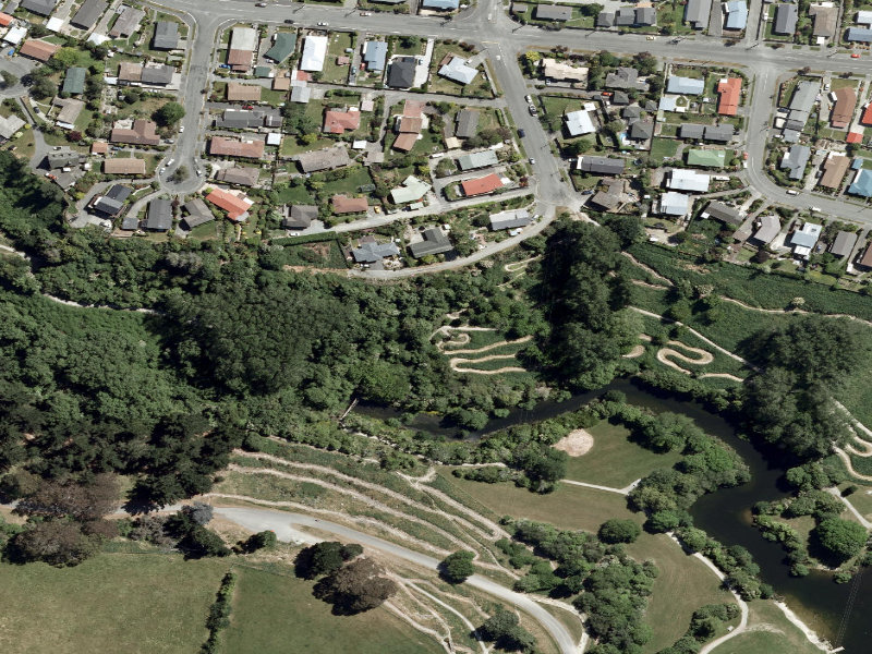aerial view of Alternative Route and the ground around it