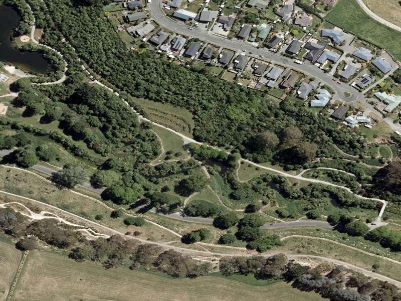 aerial view of Centennial Park Tracks and the ground around it