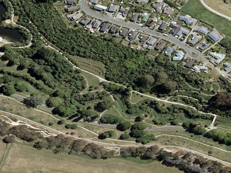 aerial view of Centennial Park Tracks and the ground around it