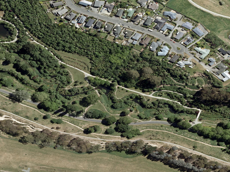 aerial view of Centennial Park Tracks and the ground around it
