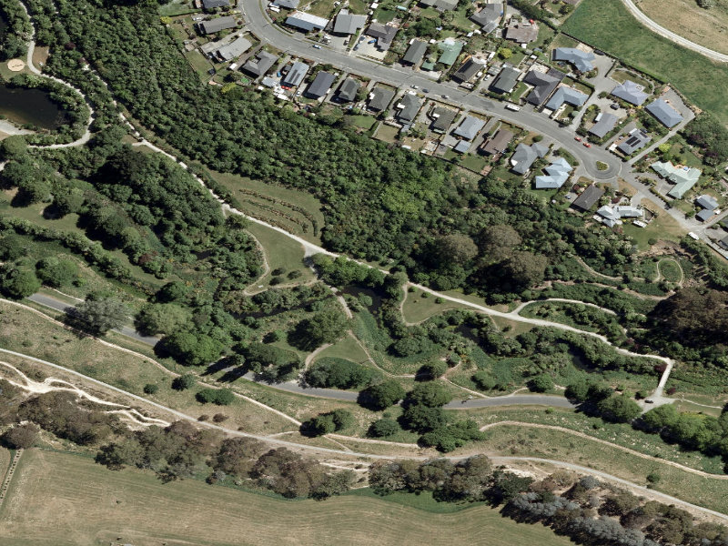 aerial view of Centennial Park Tracks and the ground around it