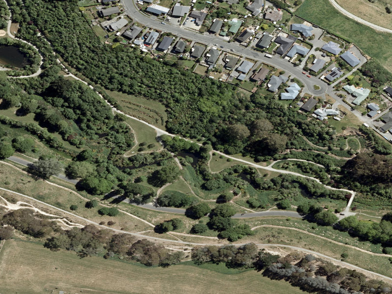 aerial view of Centennial Park Tracks and the ground around it