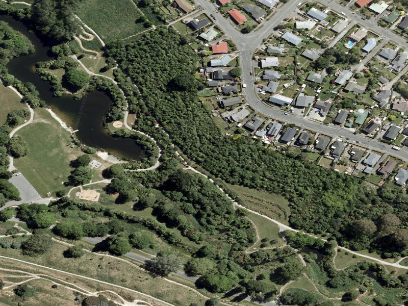 aerial view of Centennial Park Tracks and the ground around it