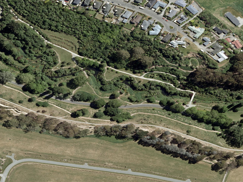 aerial view of Centennial Park Tracks and the ground around it