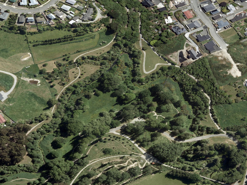 aerial view of Centennial Park Tracks and the ground around it