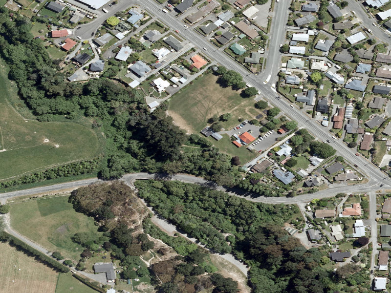 aerial view of Gleniti Park Tracks and the ground around it