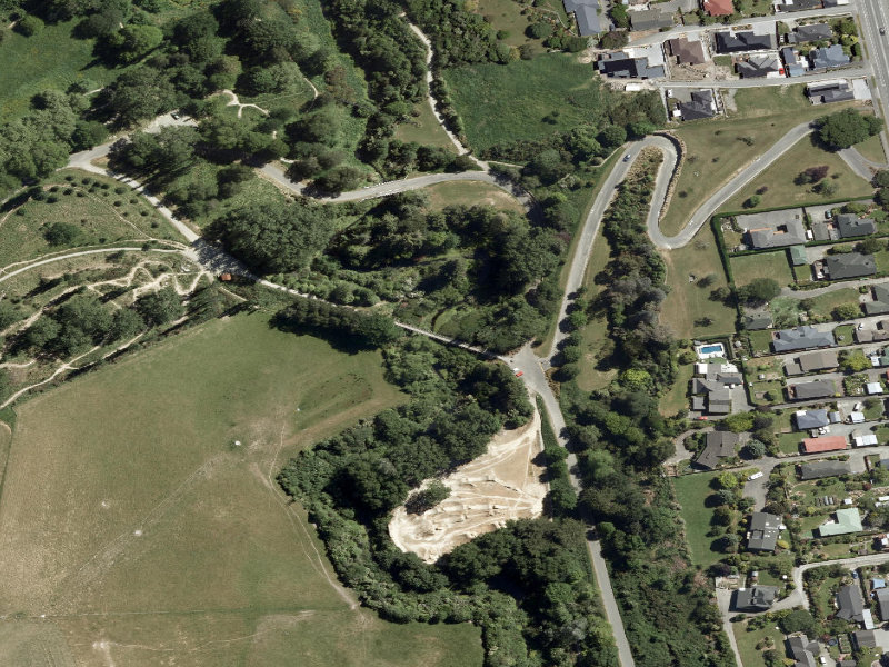 aerial view of Centennial Park Tracks and the ground around it