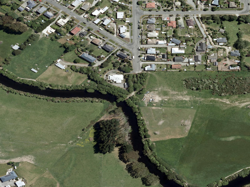 aerial view of Saltwater Creek Cycle Walkway and the ground around it