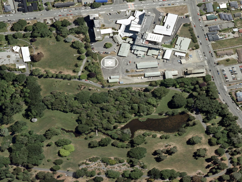 aerial view of Botanic Gardens Paths and the ground around it