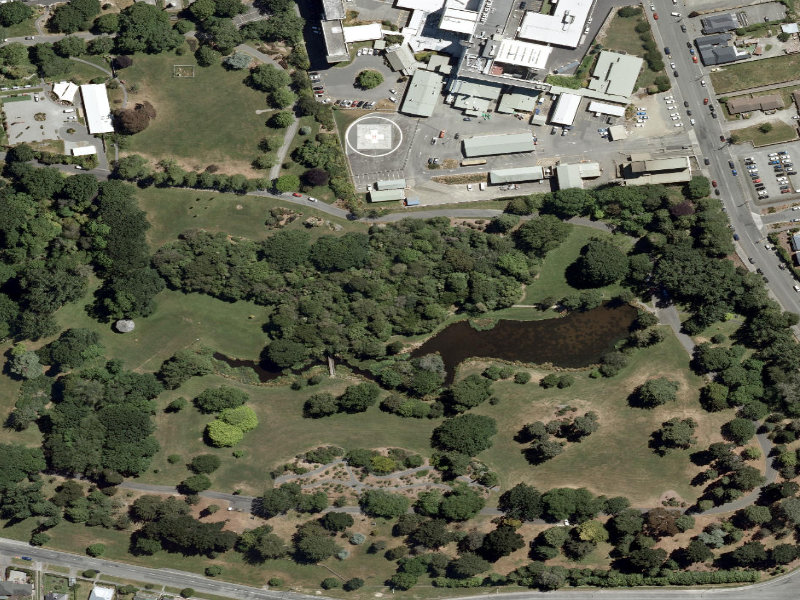 aerial view of Botanic Gardens Paths and the ground around it