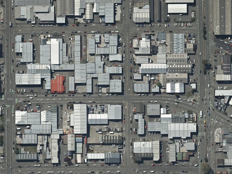 aerial view of Connect Church Christchurch and the ground around it