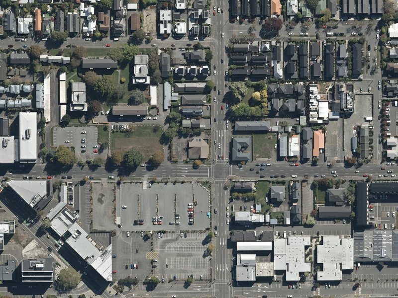 aerial view of Durham Street Gospel Hall and the ground around it