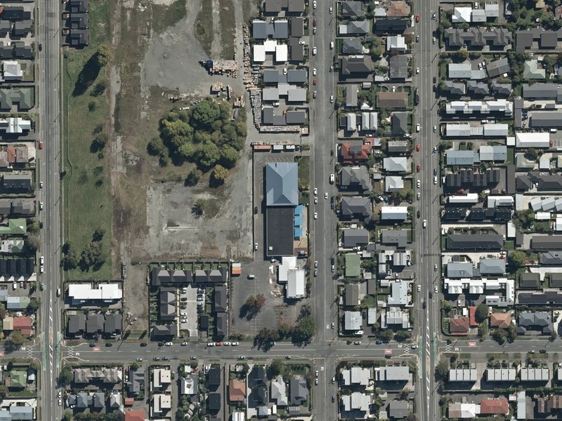 aerial view of Korean Presbyterian Church and the ground around it