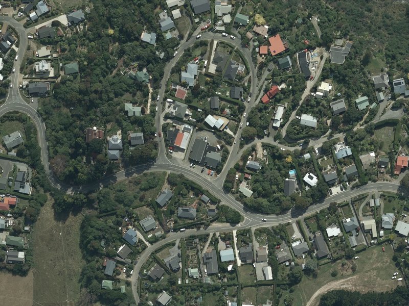 aerial view of Mount Herbert Parish / Mt Herbert Community Churches and the ground around it
