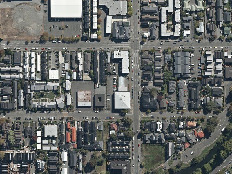 aerial view of Nawawi Centre and the ground around it