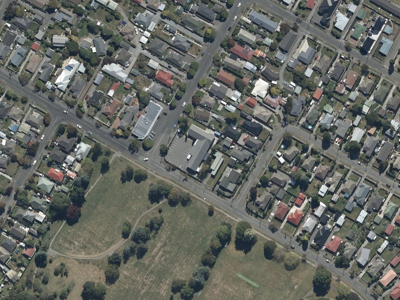 aerial view of Rasol-O-Allah Islamic Center and the ground around it