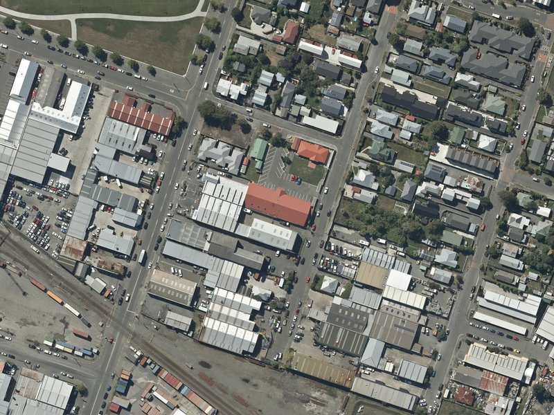 aerial view of Samoan Methodist Church and the ground around it