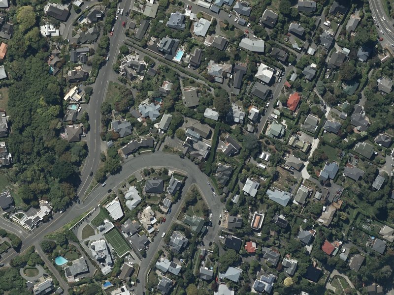 aerial view of St Augustines Anglican Church and the ground around it