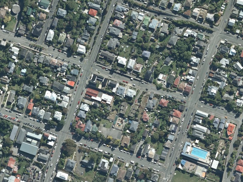 aerial view of St Joseph the Worker Parish and the ground around it