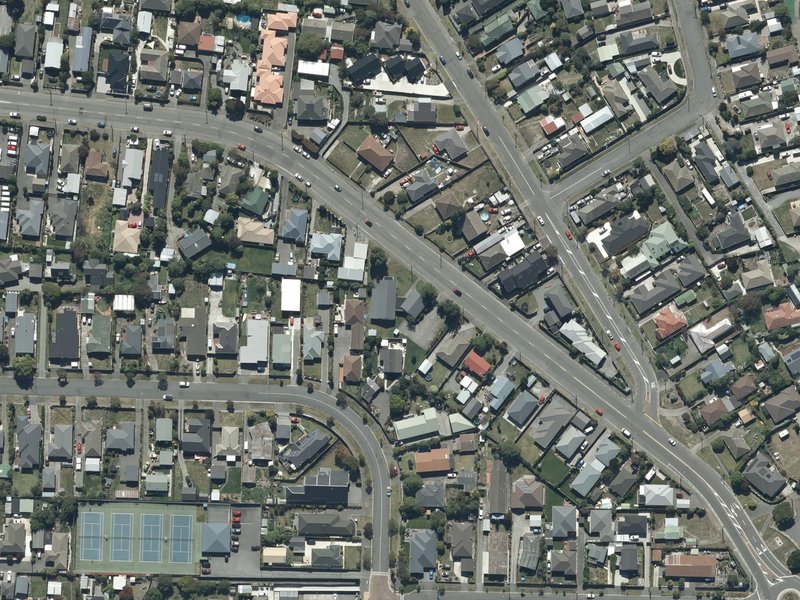 aerial view of St Kentigerns Presbyterian Church and the ground around it