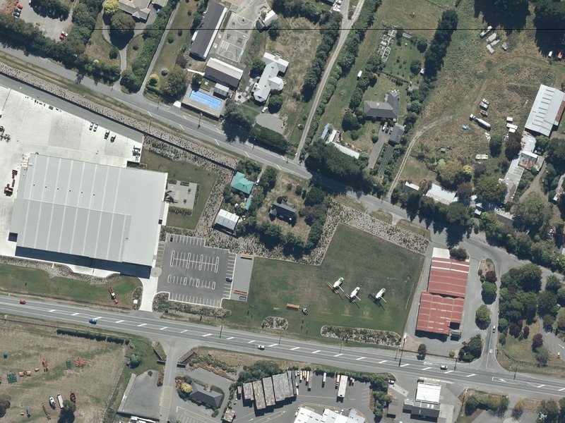 aerial view of St Luke's and the ground around it