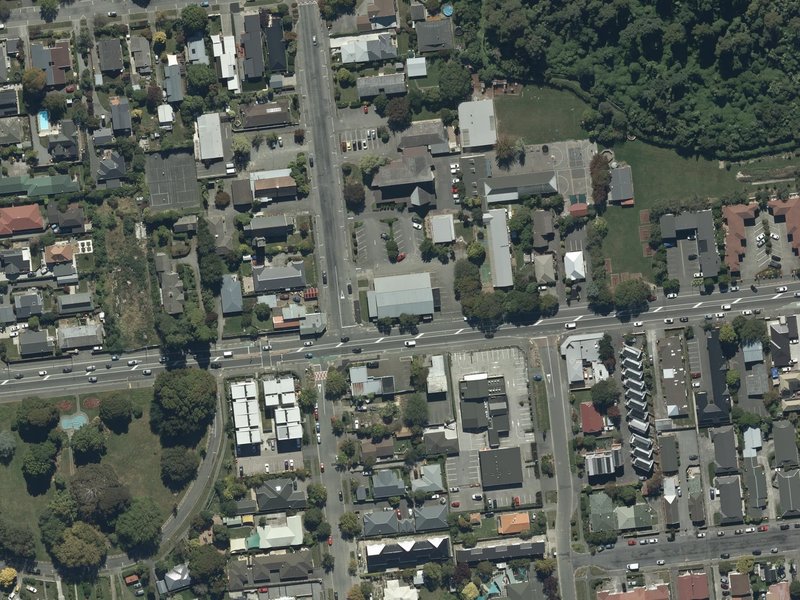 aerial view of St Paul Chong Hasang and the ground around it