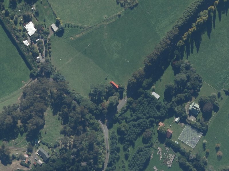 aerial view of St Paul's Port Levy and the ground around it