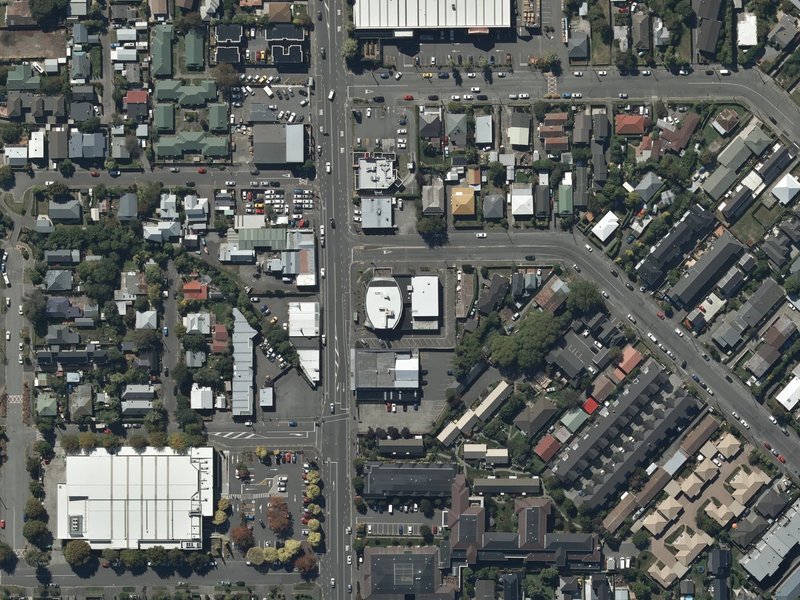 aerial view of Sydenham Worship & Community Centre and the ground around it