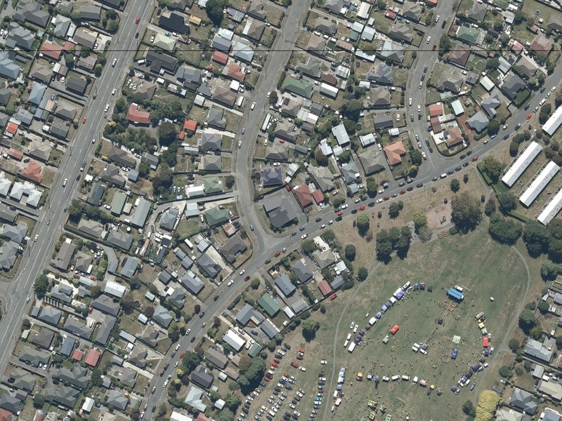 aerial view of The Salvation Army - Hornby and the ground around it