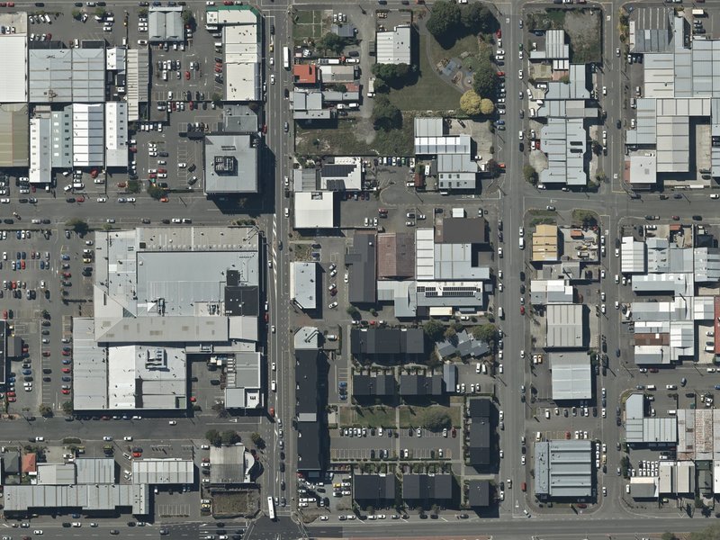 aerial view of The Well and the ground around it