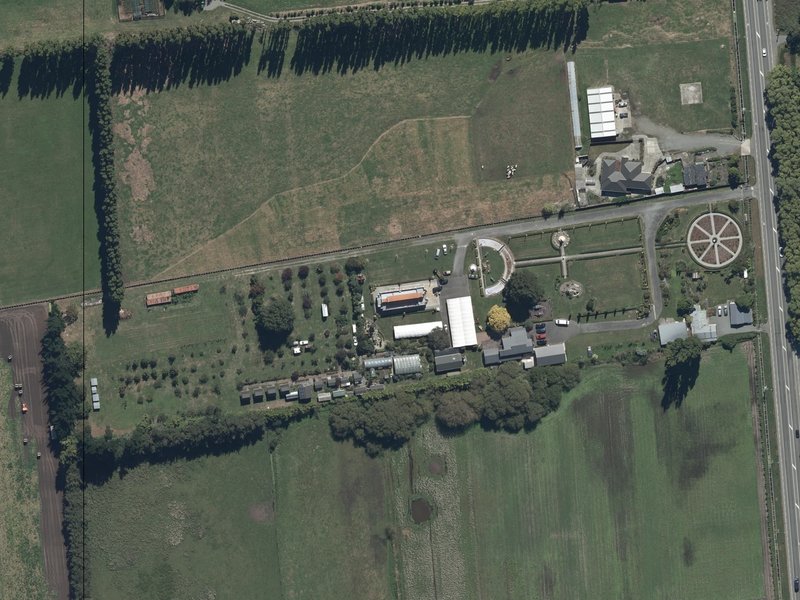 aerial view of Wat Buddha Samakhee and the ground around it