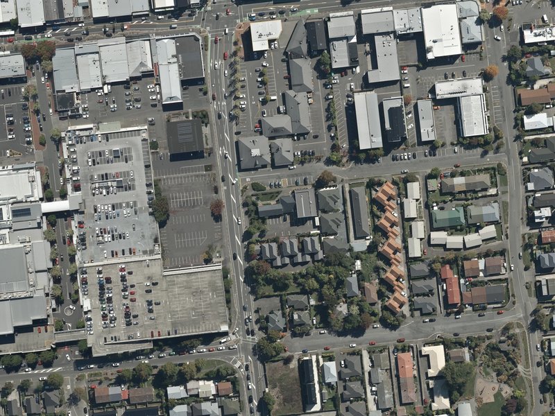 aerial view of Yolin Church and the ground around it